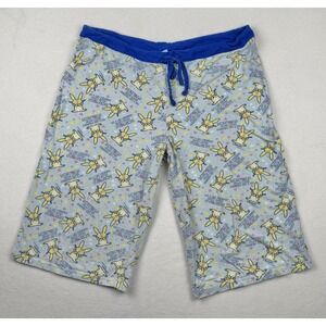 It's Happy Bunny Jim Benton Pajama Shorts  Size XL  Blue Yellow